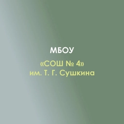 Аватар канала «МБОУ «СОШ №4» им. Т. Г. Сушкина»