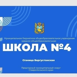 Аватар канала «МБОУ СОШ 4 Предгорного муниципального округа Ставропольского края»