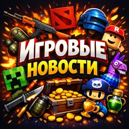 Аватар канала «Игровые Новости Steam Пекарня CS GO DOTA 2 Fortnite Roblox Minecraft Standoff 2 clash royale brawl stars бравл старс клеш рояль стендофф майнкрафт роблокс кс го фортнайт игры обновления раздачи халява»