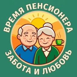 Аватар канала «Время пенсионера • Забота и любовь • Пенсионеры • Пособия • Льготы • Пенсия • Открытки • Кулинария • Семья • Дети • Поделки • Внуки • Юмор • Новости»