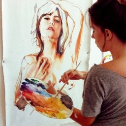 Аватар канала «Художник ❤️ Рисовать - уроки, рисование, краски, легко»